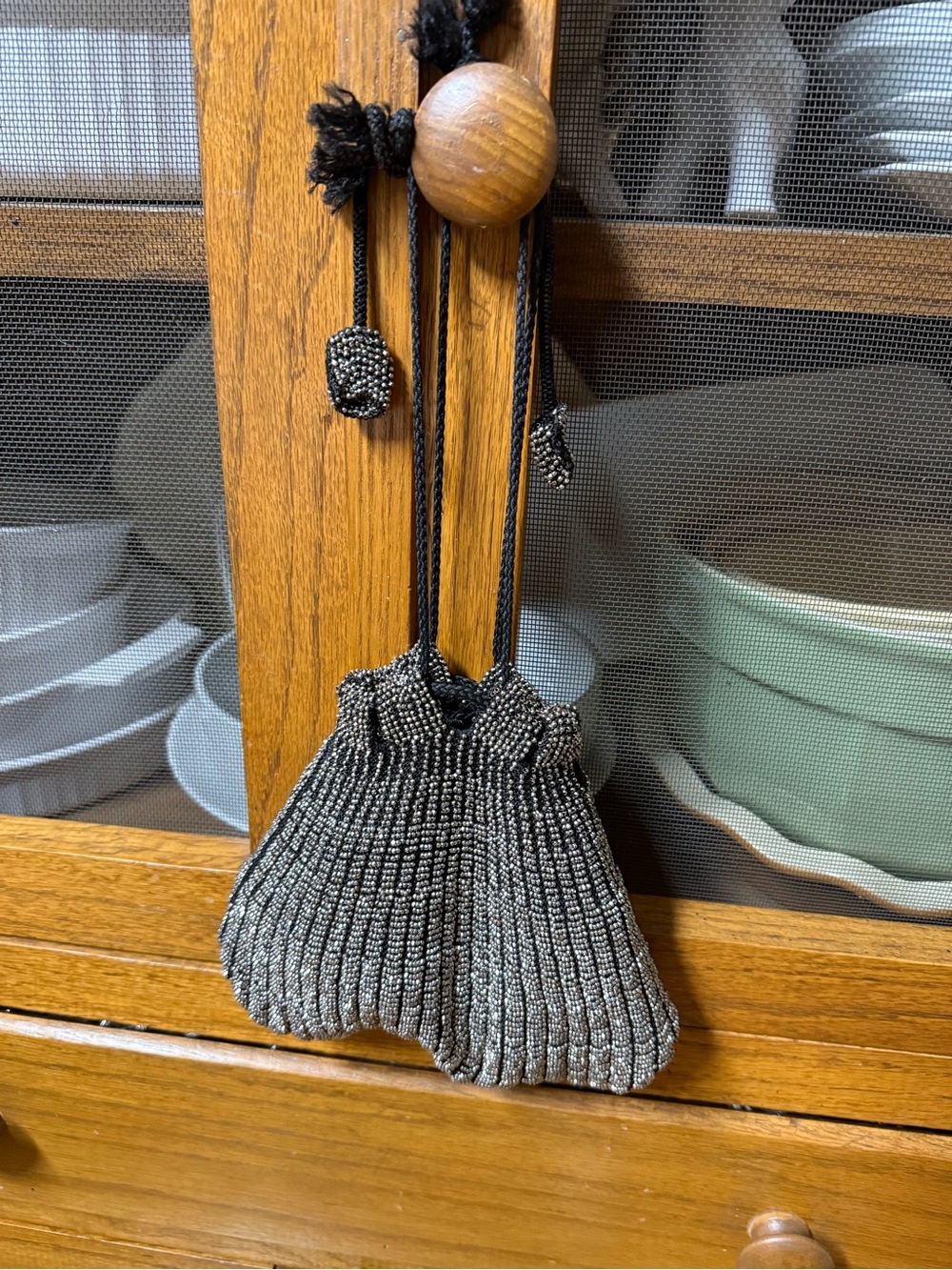 Antique Steel- cut Reticule